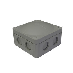 Waterproof Junction Box M20 with 5-Pole Terminals Block (85mm) 8 Way Threaded Membrane Entries Grey