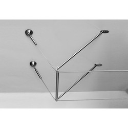 Ceiling Terminating Kit Satin Nickel
