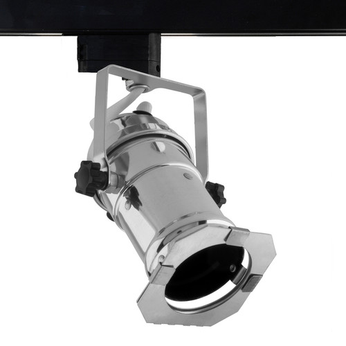 GU10 Theatre Single Circuit Track Light 240V 50W Chrome