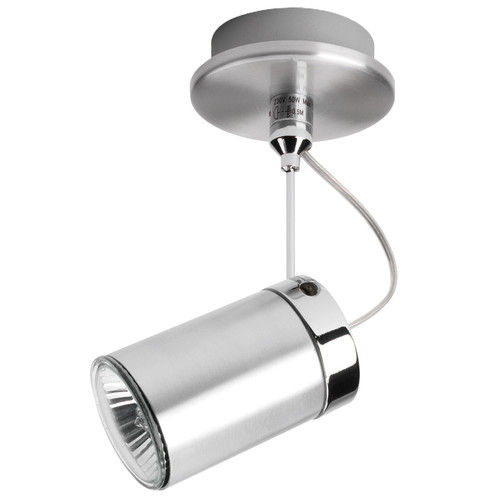 Montana Single 240V 50W Brushed Aluminium