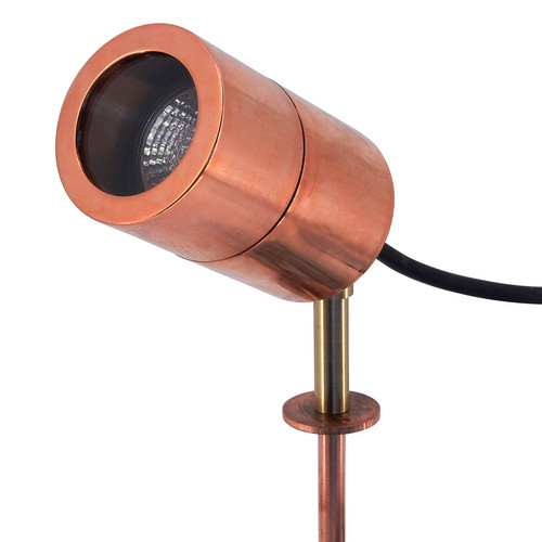 Smooth Outdoor Garden Spike Light IP65 240V Copper 35W