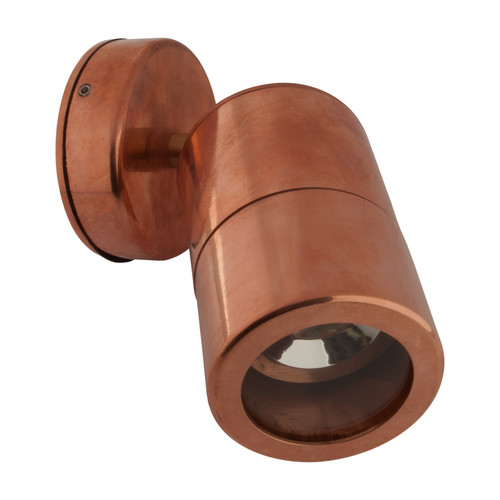 Smooth Adjustable Pillar Outdoor Garden Wall Light 240V Copper 35W