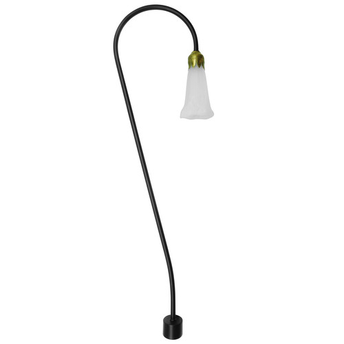 Tulipo Spike 12V Black (Opal Glass) 20W