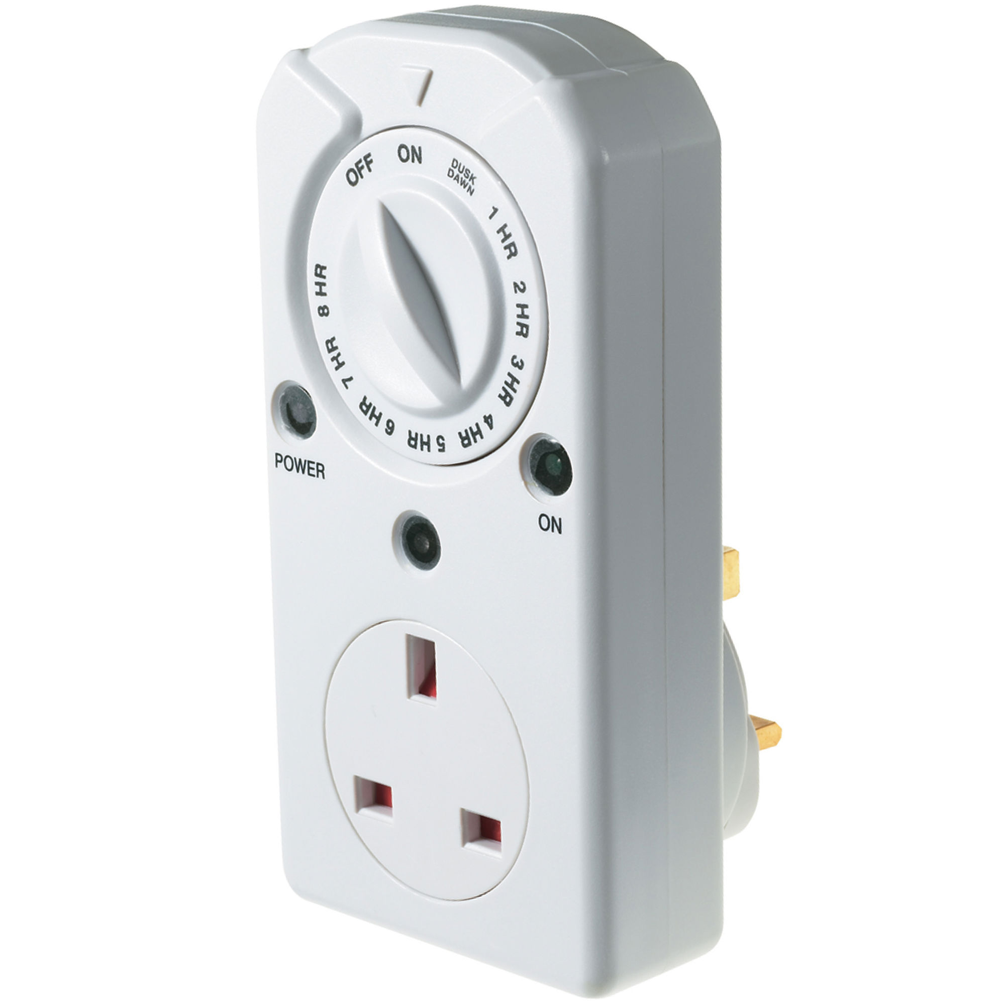 Dusk to Dawn PlugIn Time Switch White Mr Resistor Lighting