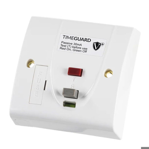 RCD Latching Fused Connection Unit 1 Gang White