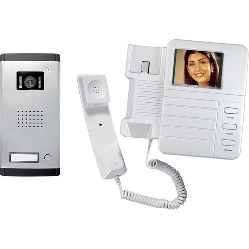 Colour Video Door Phone and Intercom 1 Channel Silver / White