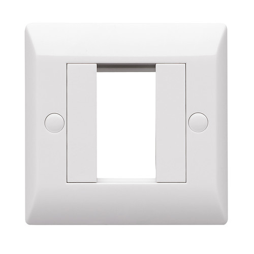 Euro Plate 1 Gang 2 Module Euro Plate (Plate Only)