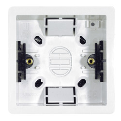 Single Plate Plasterboard Back Box Plastic 35mm