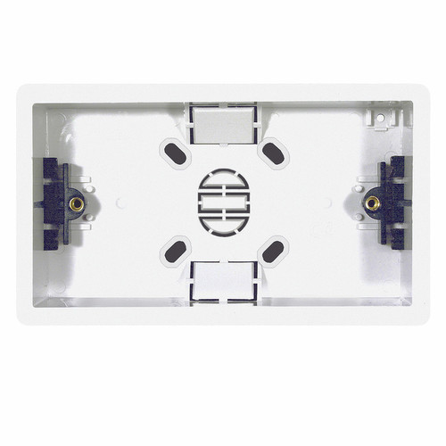 Double Plate Plasterboard Back Box 2 Plastic 35mm