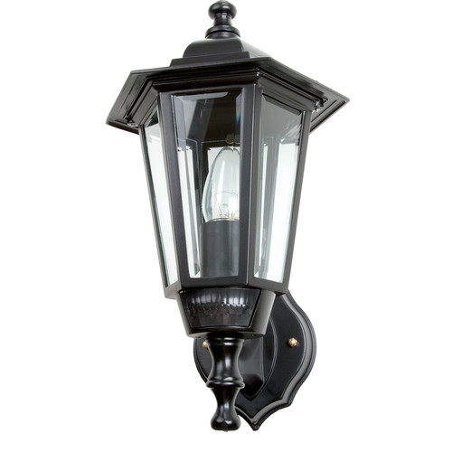 Lantern with PIR Motion Detector 240V Black 60W