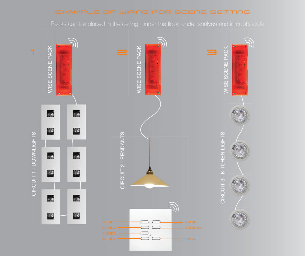 Wise Scene Dimming or Switching Receiver 0/1-10V 800W