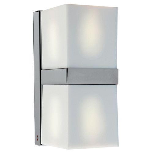 Cubetto Pillar 240V 2 x 50W White Glass