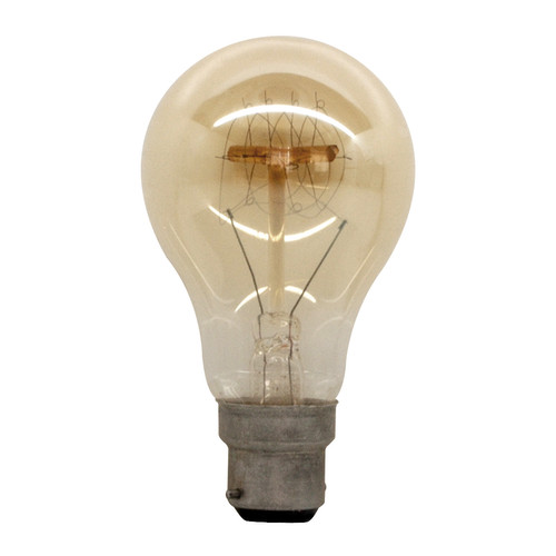 Rustika Carbon Filament Lamp Quad Loop GLS 60mm BC / B22 60W