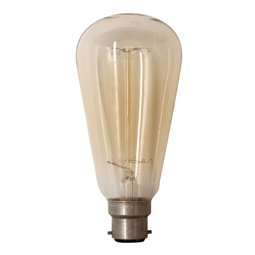 Rustika Carbon Filament Lamp Squirrel Cage 64mm BC / B22 60W