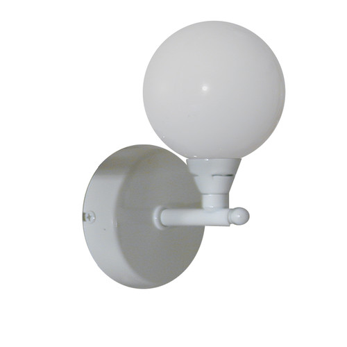 Ball Arm Bathroom IP44 Wall Light White 25W