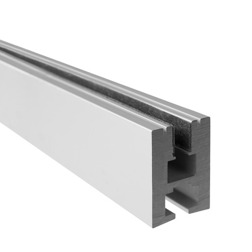 Glass Edge Surface LED Tape Extrusion Profile 2070mm Anodised Aluminium / Glass