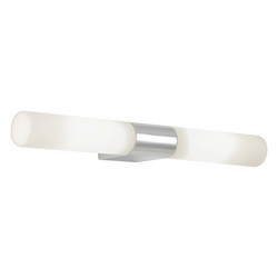 Padova Round Mirror Bathroom Light 240V Polished Chrome 2 x 28W