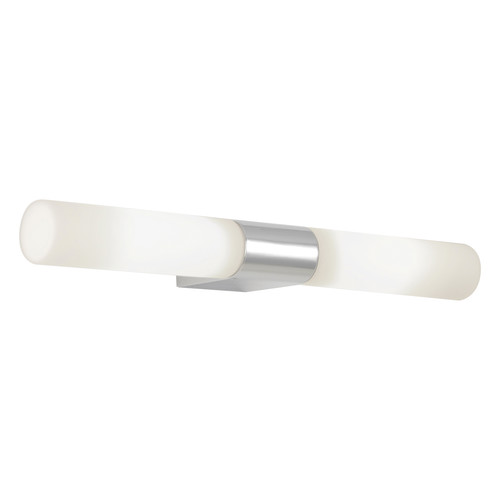 Padova Round Mirror Bathroom Light 240V Polished Chrome 2 x 28W