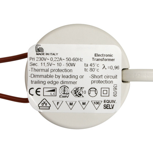 Electronic Dimmable Transformer 12V 50W