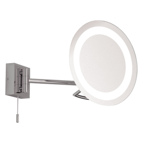 Gena Magnifying Illuminated Mirror 240V Polished Chrome 25W