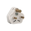 Round Pin Plug White 2A