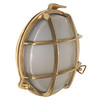 Compass Bulkhead Exterior Light Brass 60W