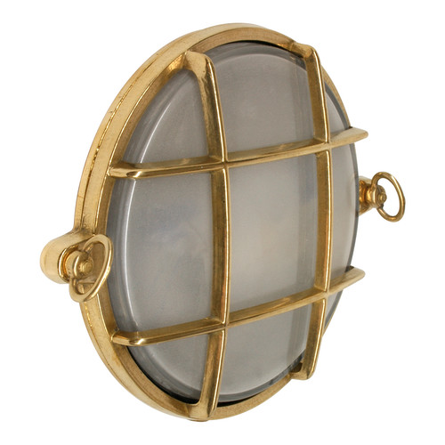 Lanyard Bulkhead Exterior Light IP54 Brass 40W