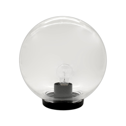 Globe 240V Garden Post Light Clear 250mm