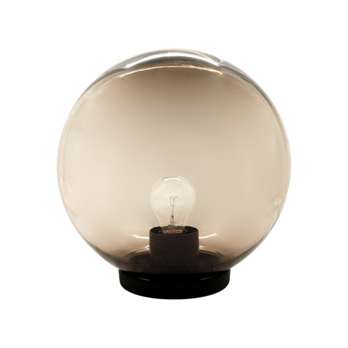 Globe 240V Garden Post Light Smoked 250mm