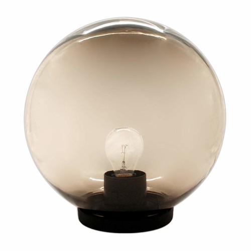 Globe 240V Garden Post Light Smoked 300mm