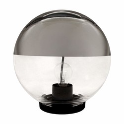 Globe 240V Garden Post Light Crown Silver 300mm