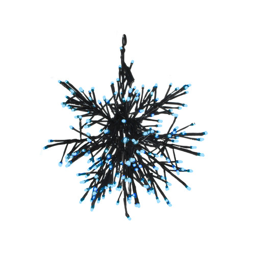LED Outdoor/Indoor Snowflake 32 Blue Black
