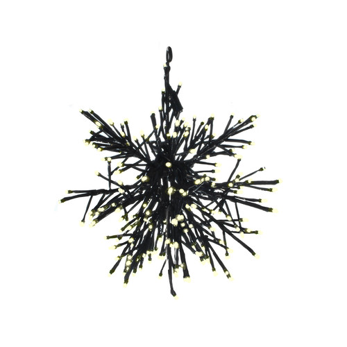 LED Outdoor/Indoor Snowflake 32 3000K Warm White Black