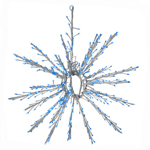 LED Outdoor/Indoor Snowflake 65 Blue White