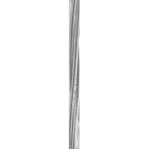 PVC Twisted Silver Foil 3 Core Round Flex Cable 0.75mm² Silver