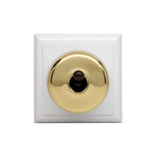 Brass Toggle Switch White