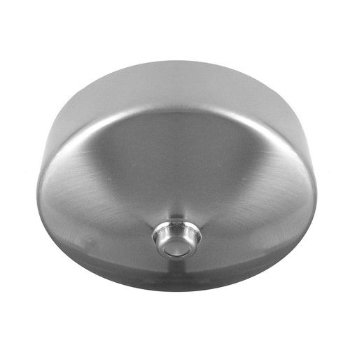 Dome Ceiling Rose Satin Steel 85mm