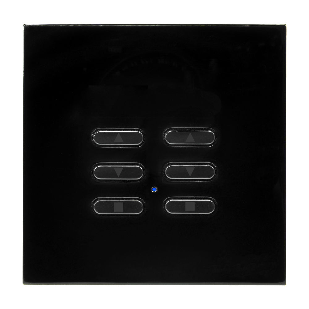 Wise Fusion Smart Dimmer Slave Wireless 2 Gang Black 3V