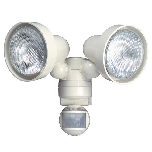 PIR Twin Spot Light 240V White 2 x 75W