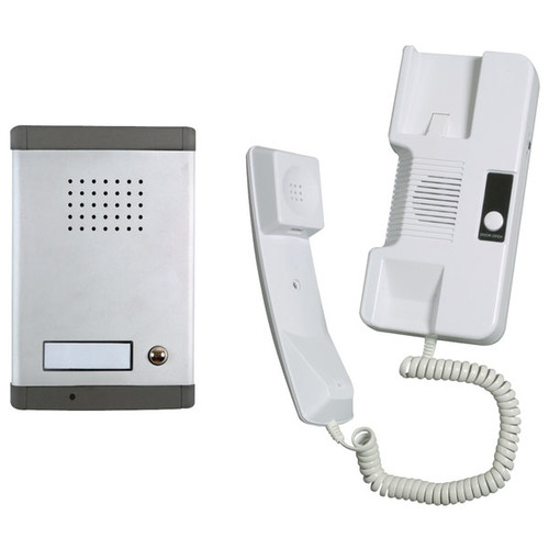 Single Channel, Audio Door Phone and Intercom 1 Channel Silver / White