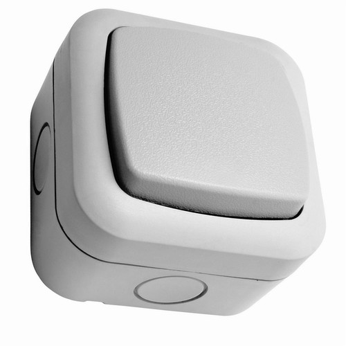Outdoor Single Gang Switch 1 Gang Grey