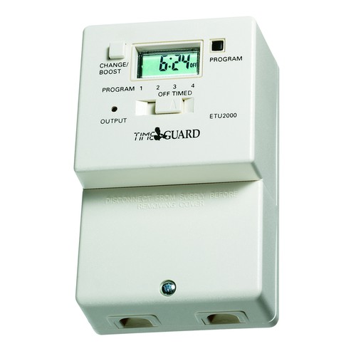 7 Day Electronic Immersion Heater Timeswitch White