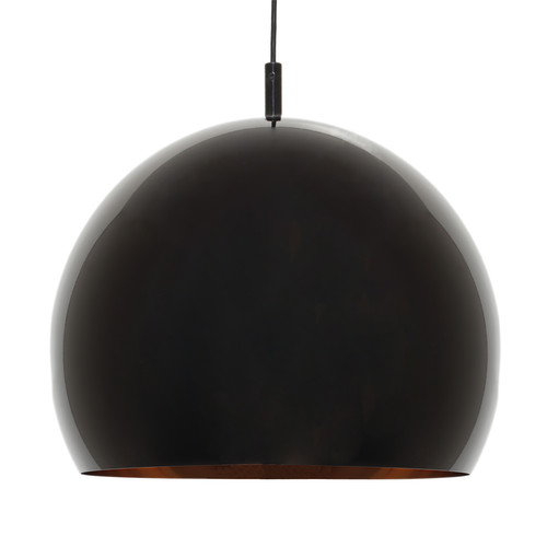 Dome Pendant Medium 240V 75W Black