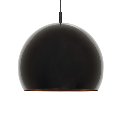 Dome Small Pendant Light 240V 60W Black