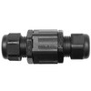 Waterproof 3-Pole Inline Mini TeeTube 7-13.5mm Cable Connector 0.5-4mm² Conductor Black