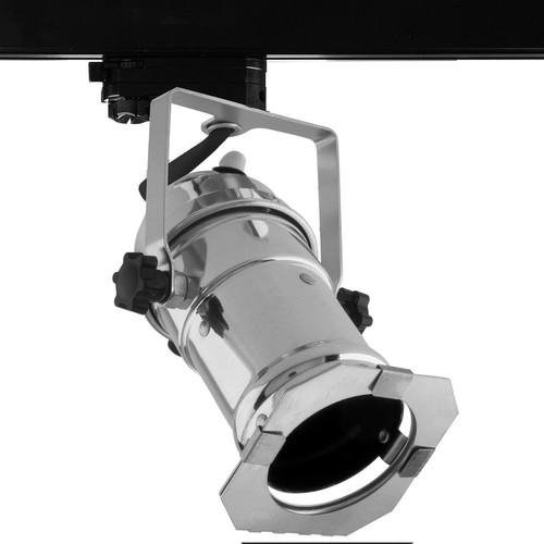 GU10 Theatre Three Circuit Track Light 240V 50W Chrome