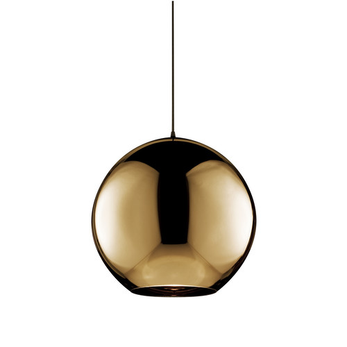 Fort Knox Small Pendant Light 240V 60W Gold