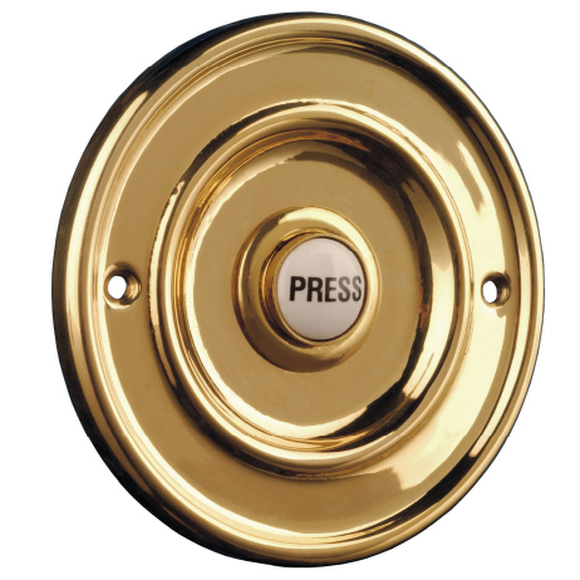 Wired Bell Push (Coated) Brass 76mm Mr Resistor Lighting
