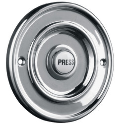 Wired Bell Push (Plated) Chrome 63mm