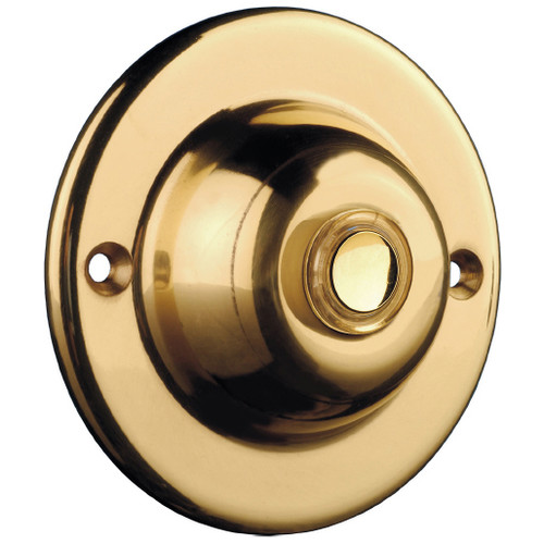 Wired Bell Push Brass 63mm